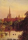 A View in Central Park by Jasper Francis Cropsey